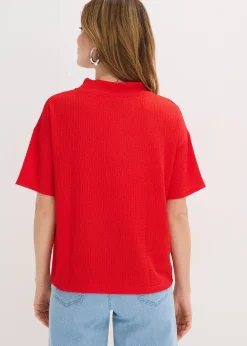 T-shirt en crêpe texturé