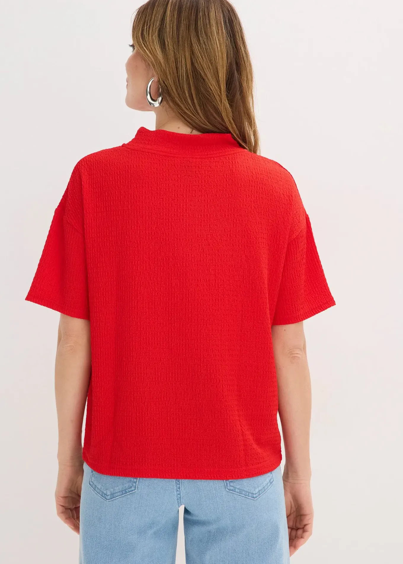 T-shirt en crêpe texturé