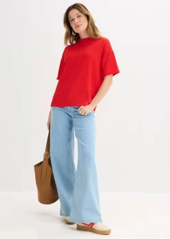 T-shirt en crêpe texturé