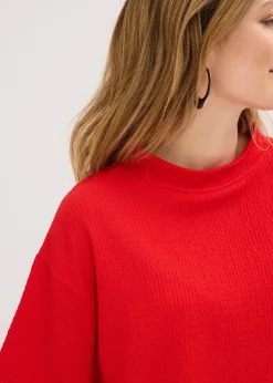 T-shirt en crêpe texturé