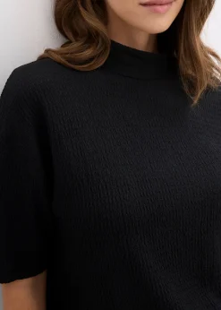 T-shirt en crêpe texturé