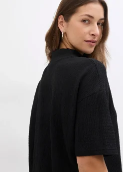 T-shirt en crêpe texturé