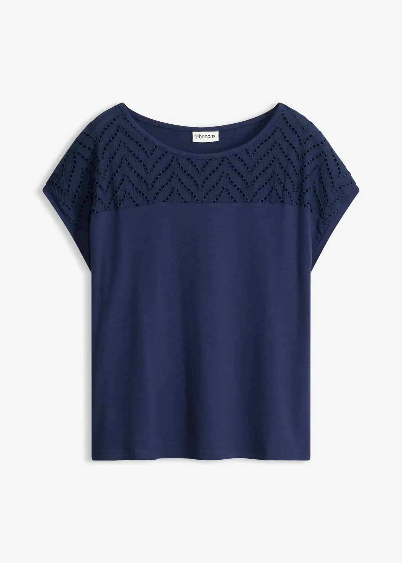 T-shirt en dentelle, en viscose douce