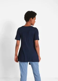 T-shirt 2en1 imprimé à encolure ronde