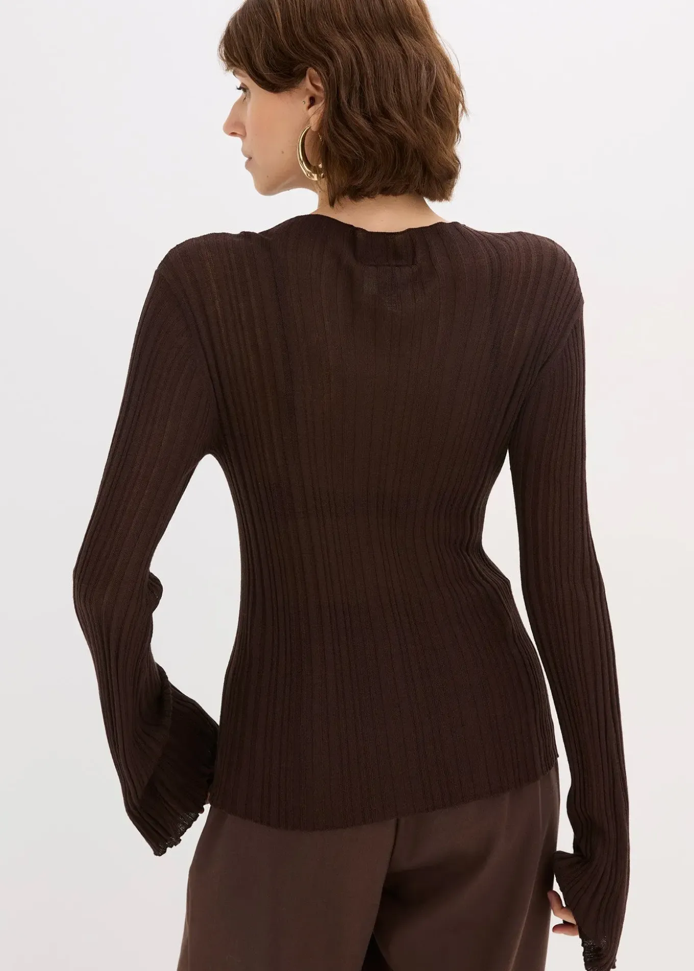 T-shirt en maille semi-transparent