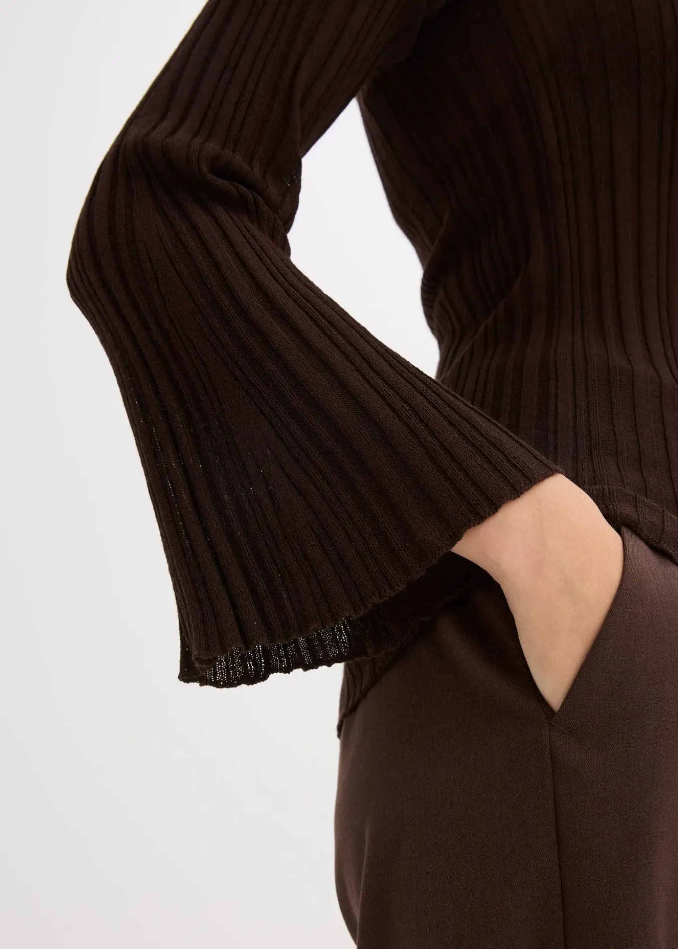 T-shirt en maille semi-transparent