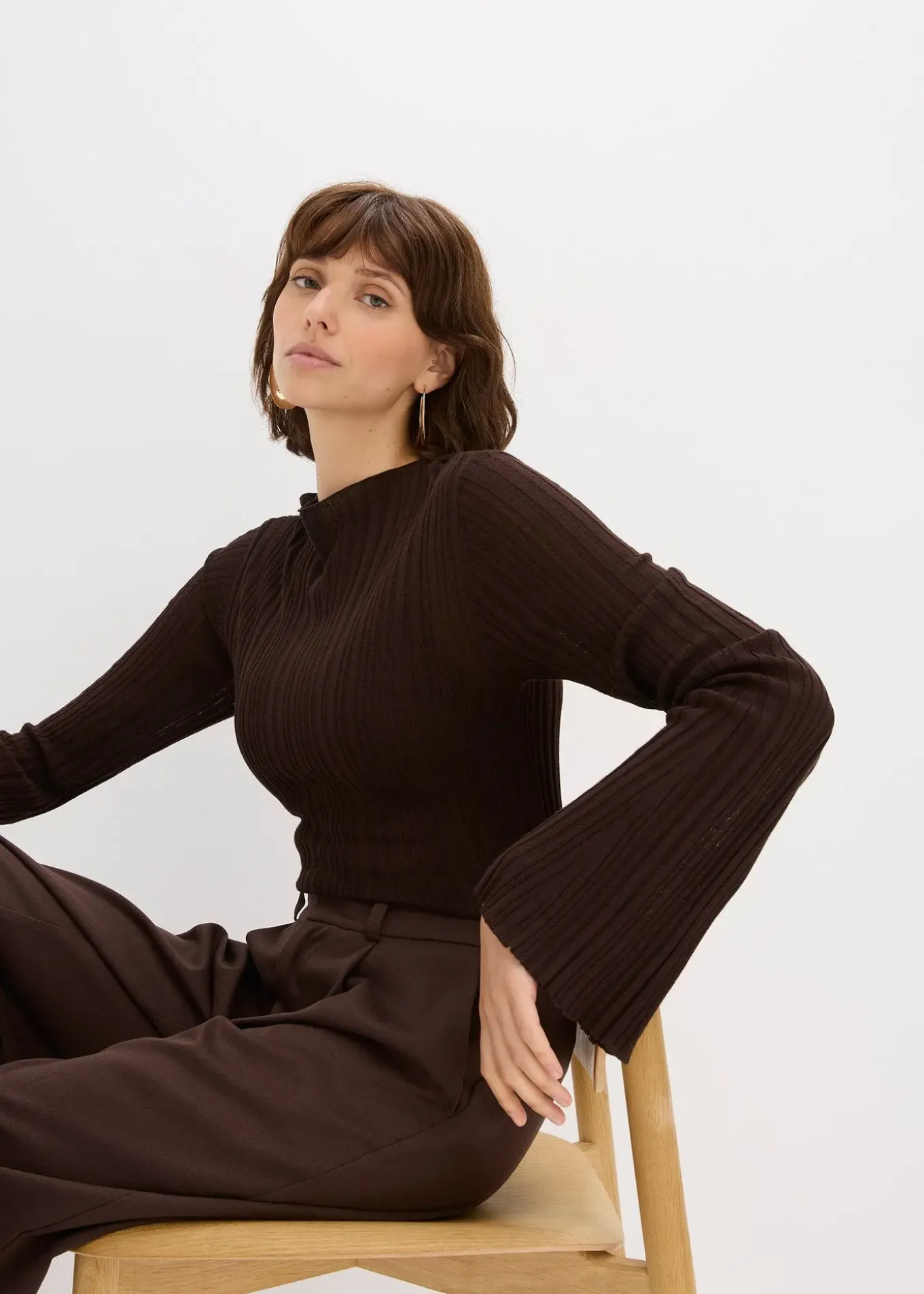 T-shirt en maille semi-transparent