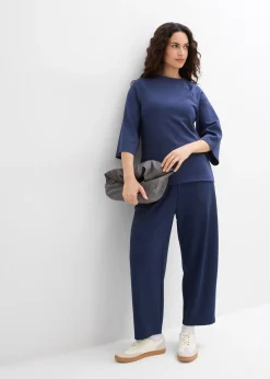 T-shirt en matière néoprène avec empiècement élastique