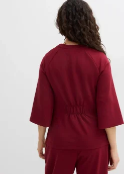 T-shirt en matière néoprène avec empiècement élastique