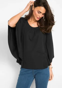 T-shirt en viscose à manches chauve-souris