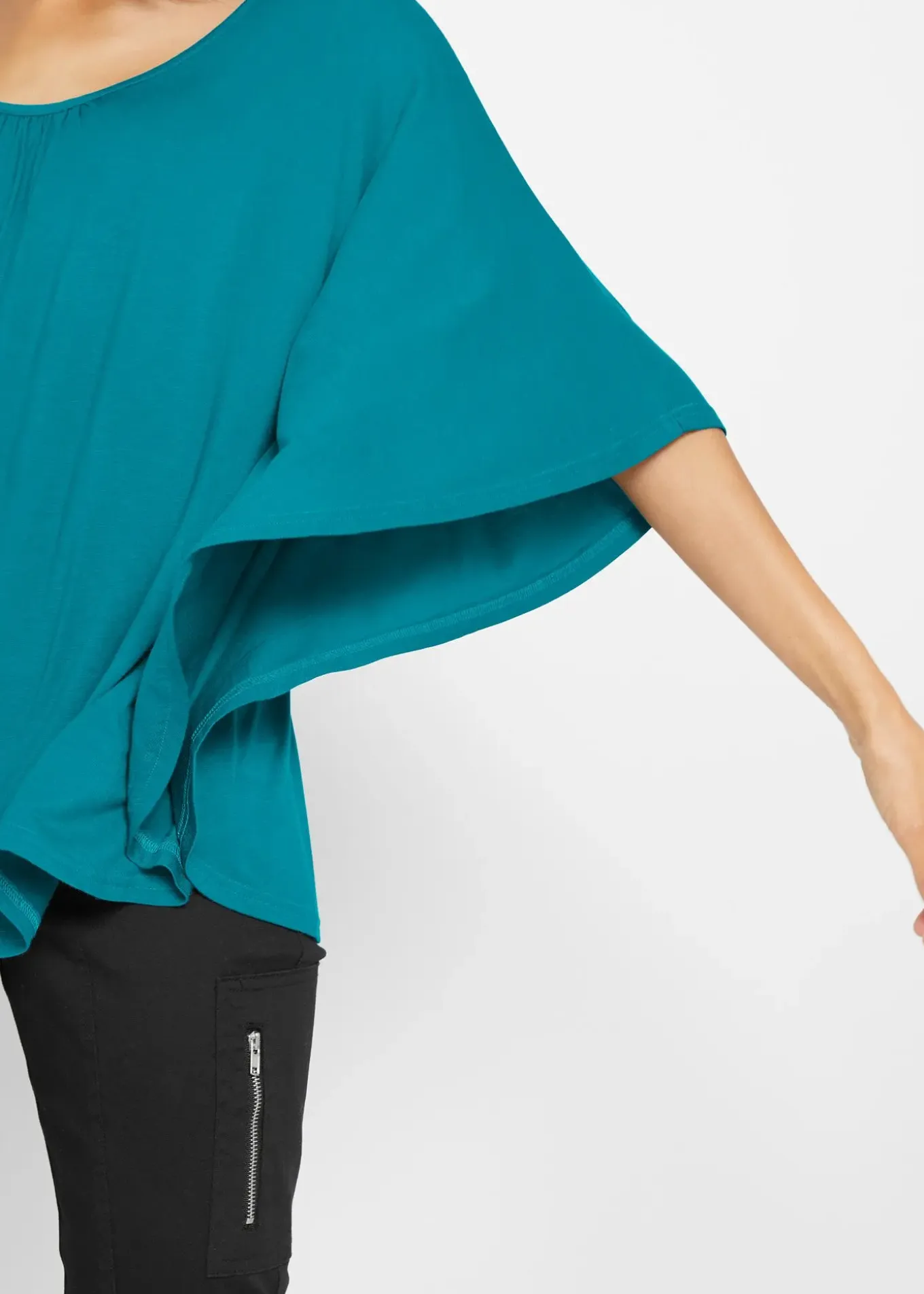 T-shirt en viscose à manches chauve-souris