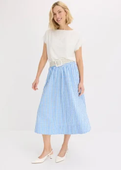 T-shirt en viscose avec dentelle