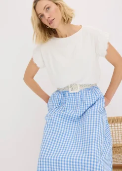 T-shirt en viscose avec dentelle