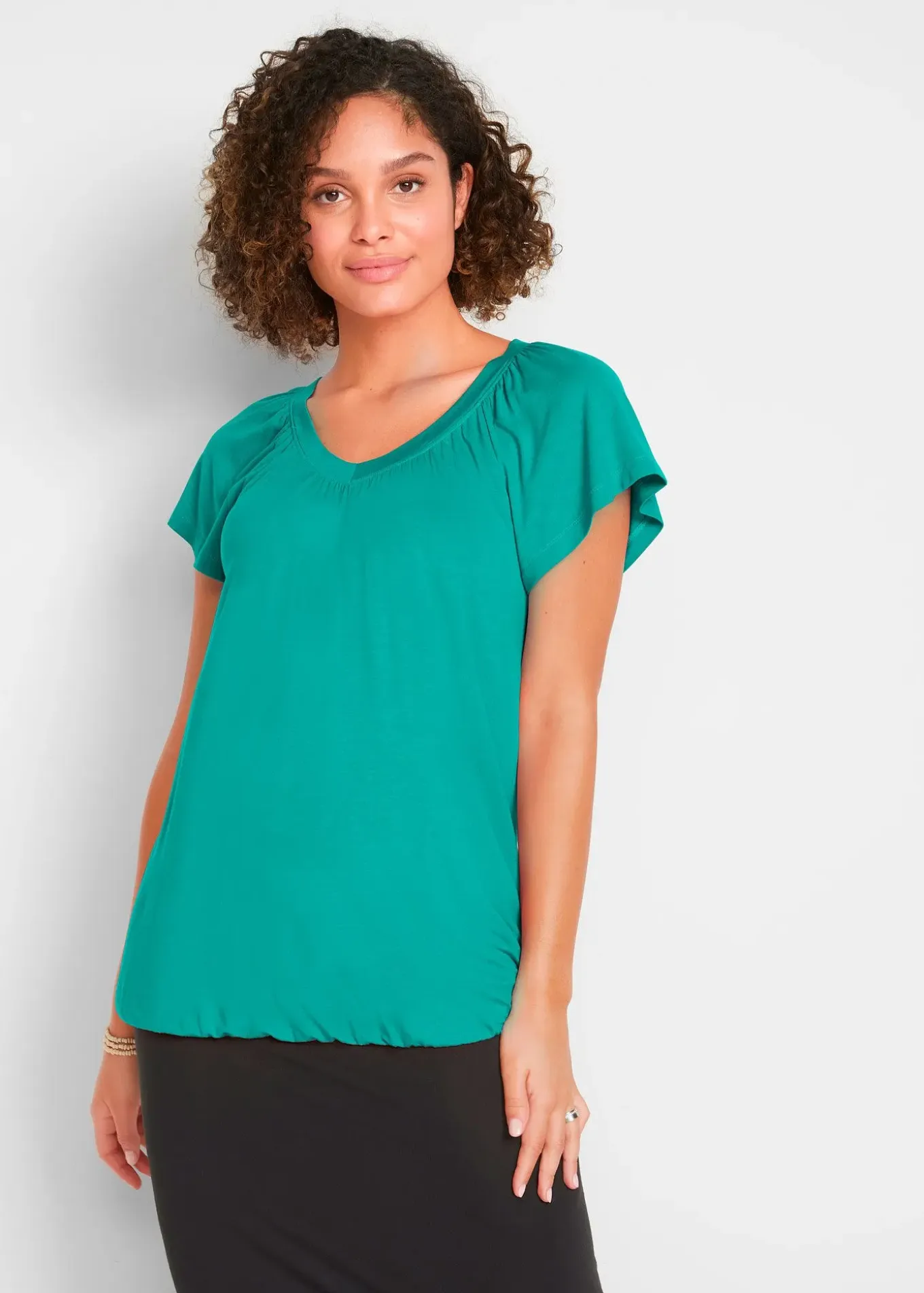 T-shirt en viscose extensible