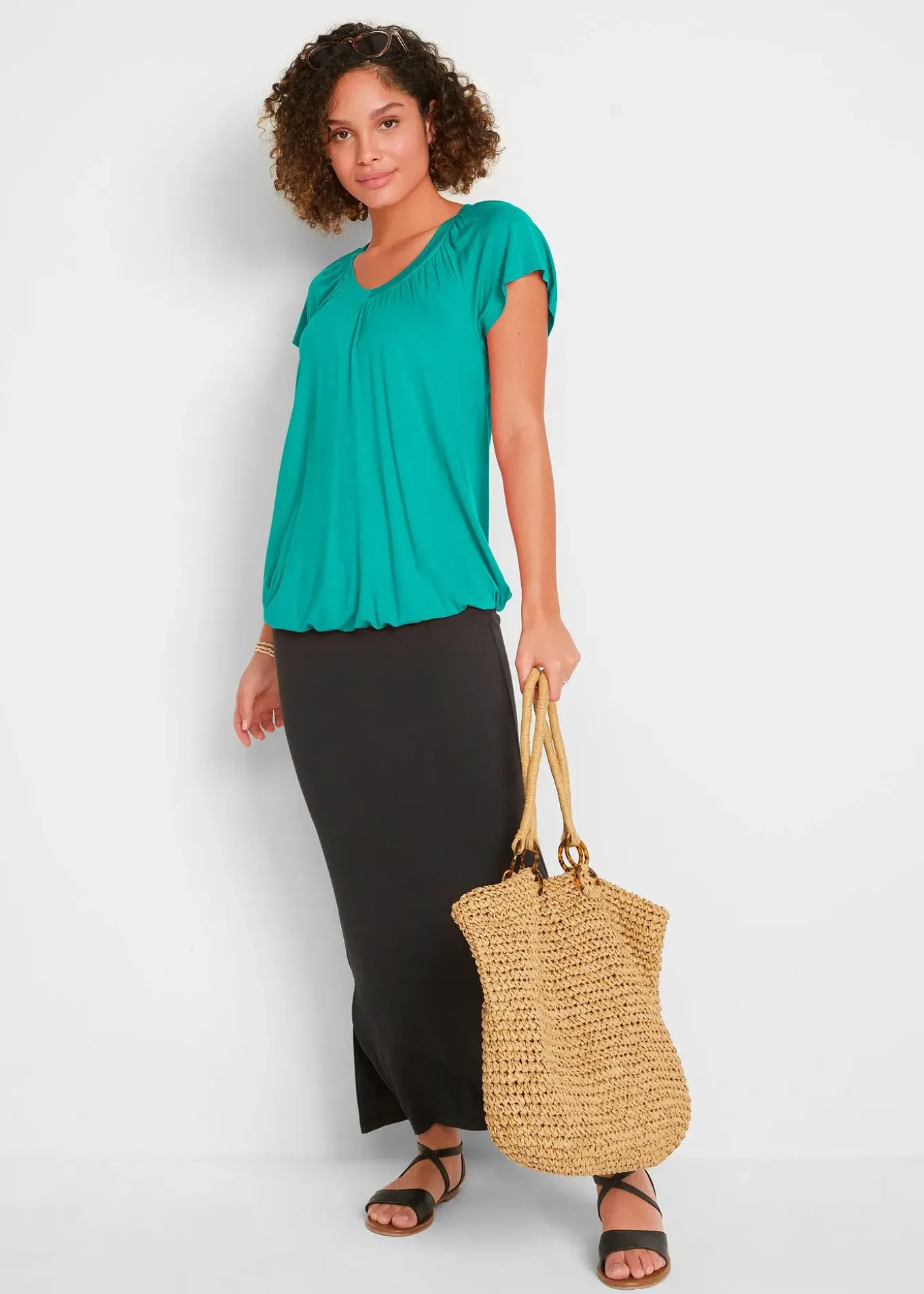 T-shirt en viscose extensible