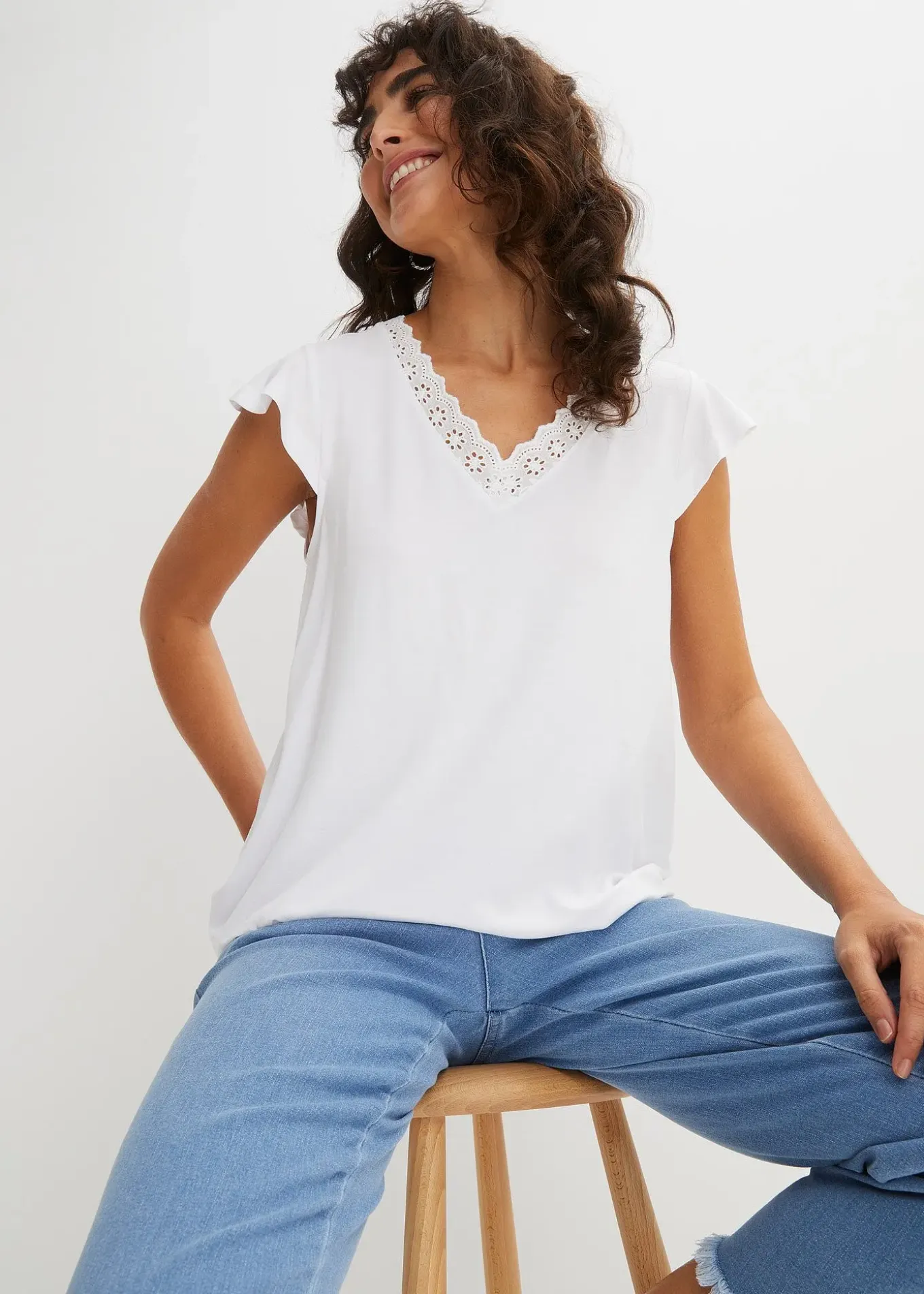 T-shirt en viscose extensible