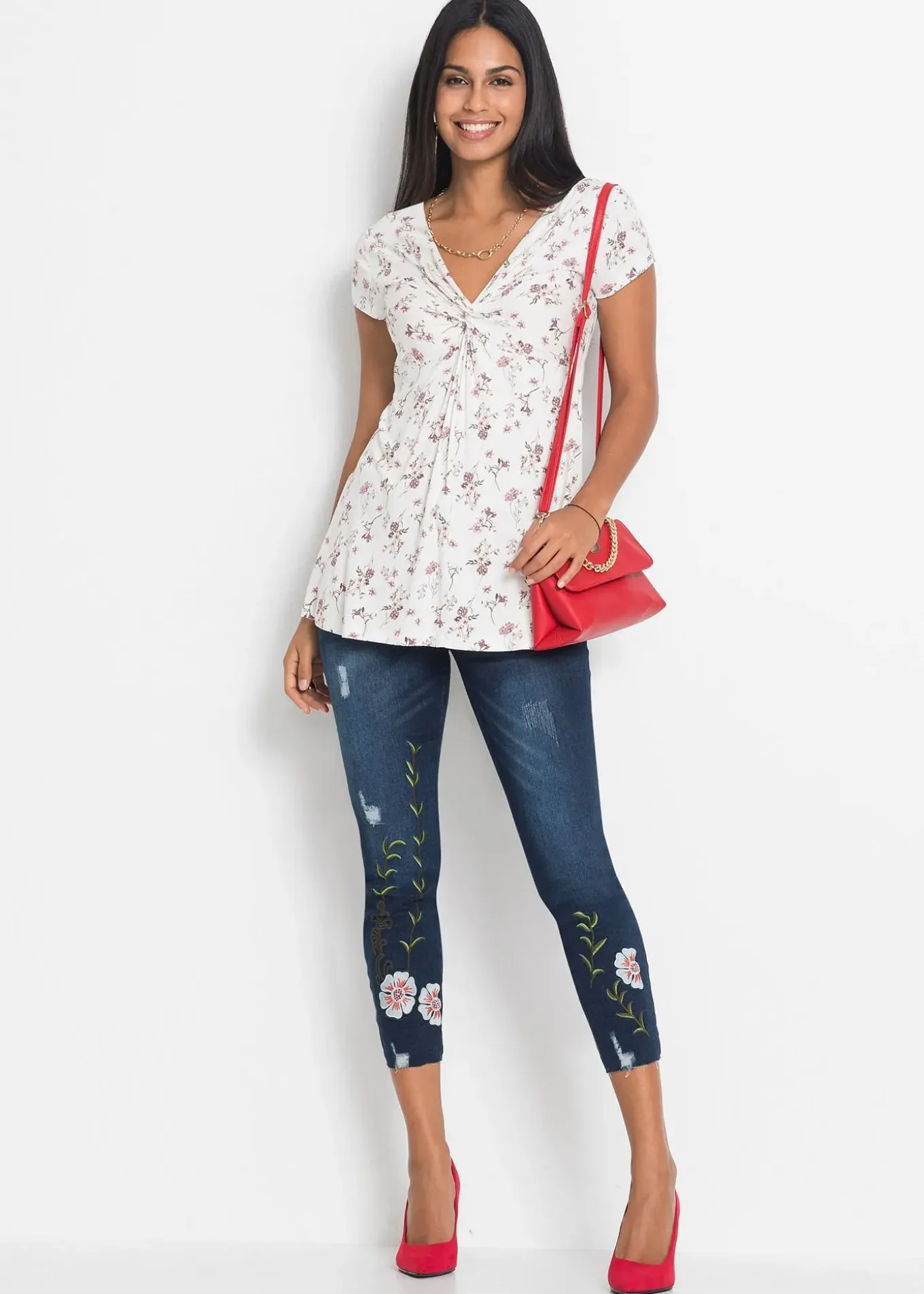 T-shirt en viscose extensible