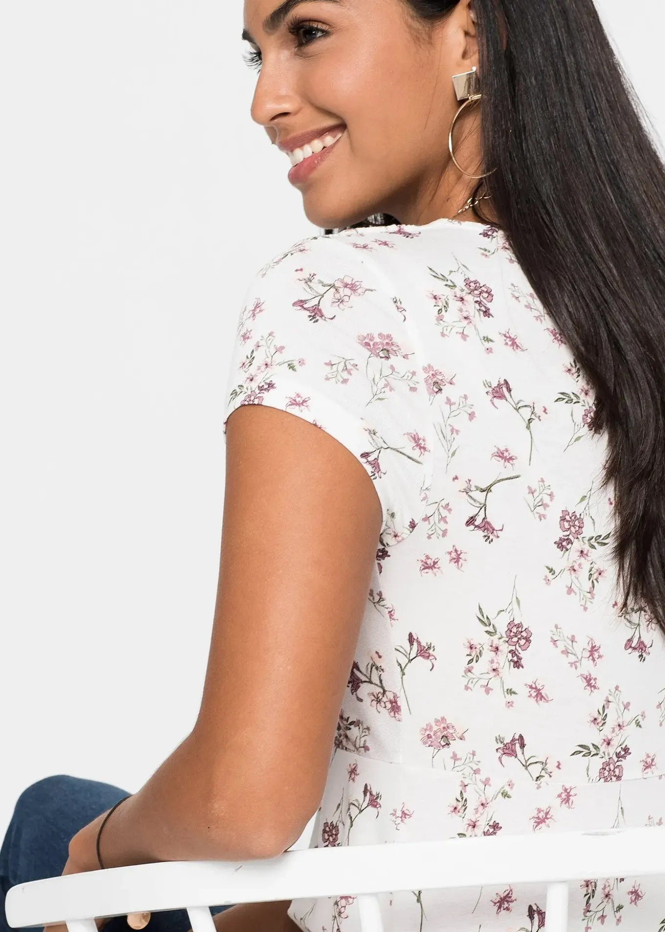 T-shirt en viscose extensible