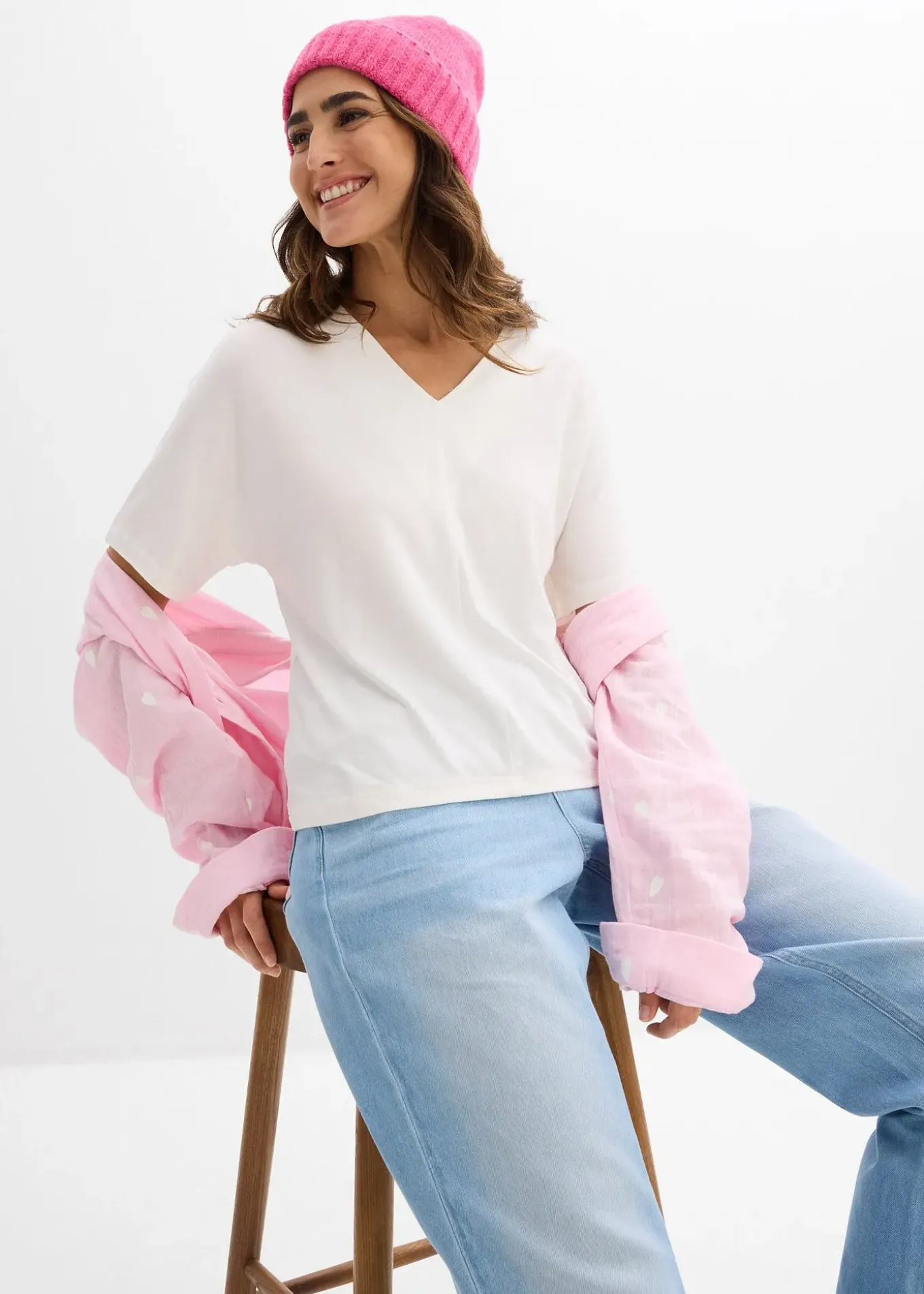 T-shirt en viscose extensible