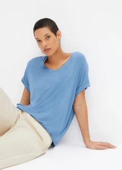 T-shirt en viscose fluide