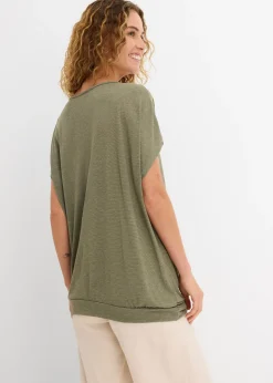 T-shirt en viscose mélangée