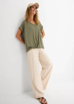 T-shirt en viscose mélangée