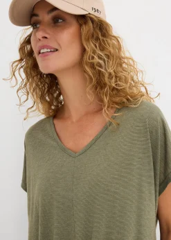 T-shirt en viscose mélangée