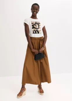 T-shirt en viscose mélangée à strass