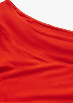 T-shirt encolure Bardot en viscose extensible