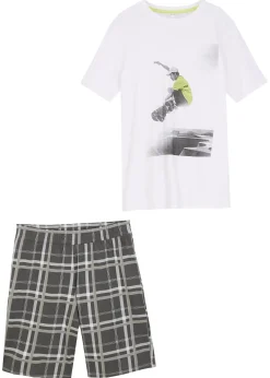 T-shirt et bermuda 100% coton (ens. 2 pces)