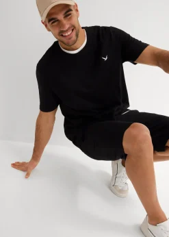 T-shirt et bermuda (ens. 2 pces) en jersey 100% coton