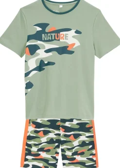 T-shirt et bermuda garçon 100% coton (ens. 2 pces)