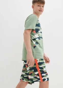 T-shirt et bermuda garçon 100% coton (ens. 2 pces)