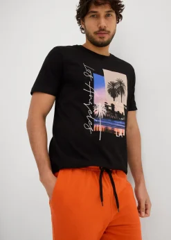 T-shirt et bermuda sweat 100% coton (ens. 2 pces)