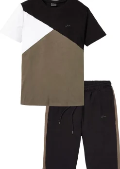 T-shirt et bermuda sweat (ens. 2 pces)