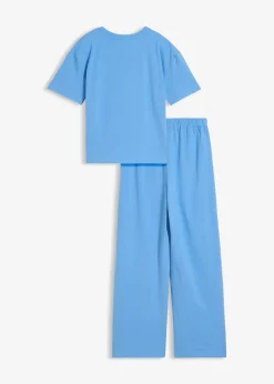 T-shirt et pantalon (ens. 2 pces) en coton extensible