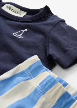 T-shirt et short bébé 100% coton (ens. 2 pces)