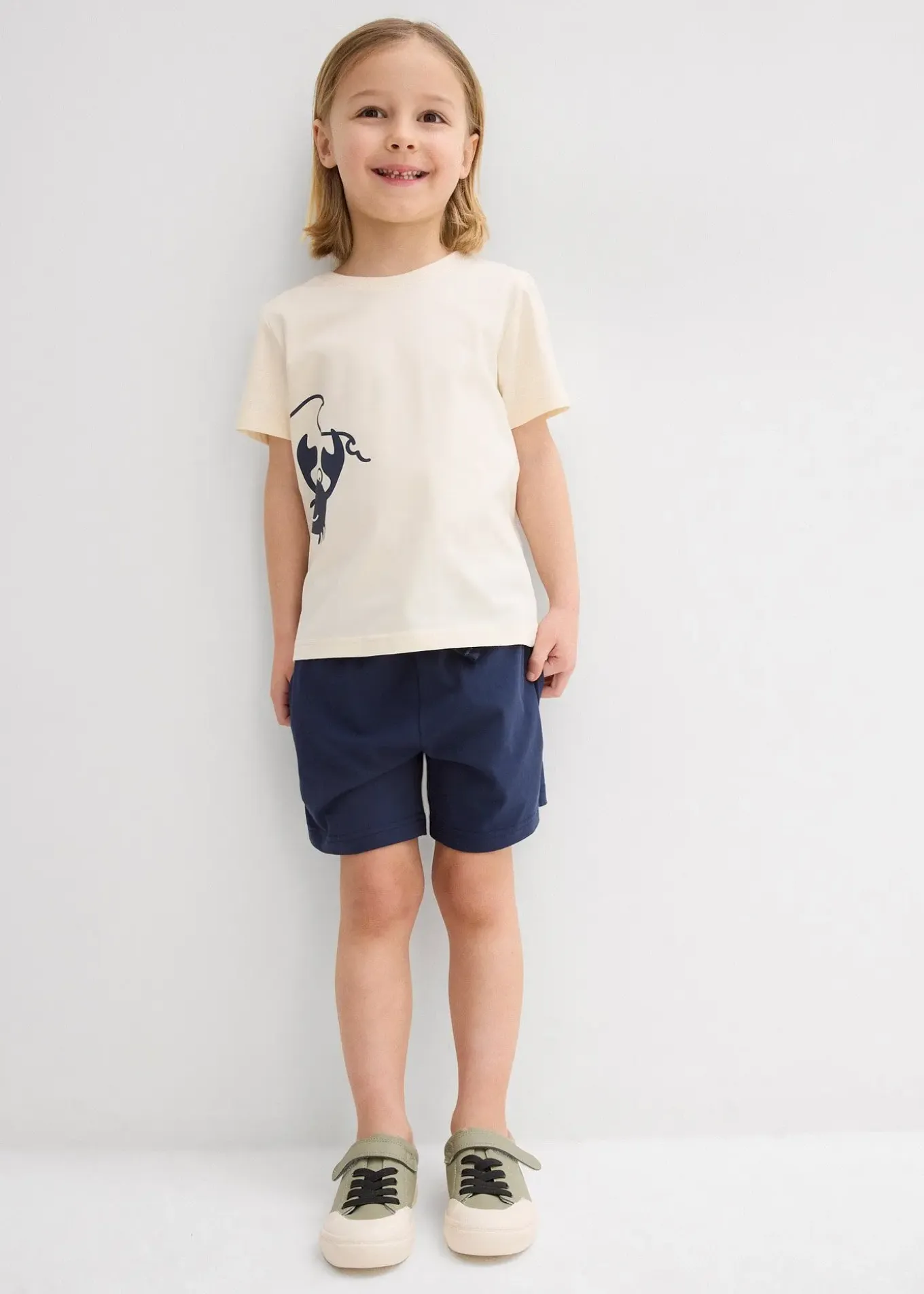 T-shirt et short en jersey coton (ens. 2 pces)