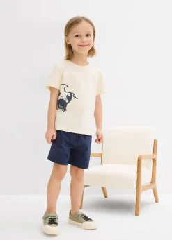 T-shirt et short en jersey coton (ens. 2 pces)