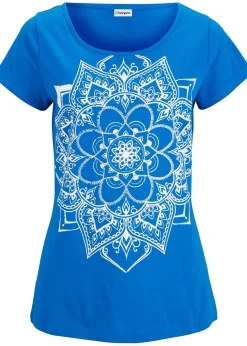 T-shirt fil flammé manches courtes