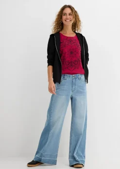 T-shirt fil flammé manches courtes