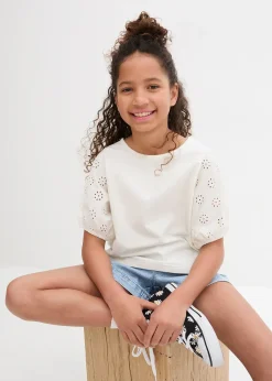 T-shirt fille en jersey de coton