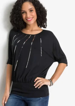 T-shirt fluide en viscose extensible