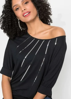 T-shirt fluide en viscose extensible