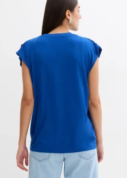 T-shirt fluide en viscose mélangée