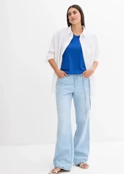 T-shirt fluide en viscose mélangée