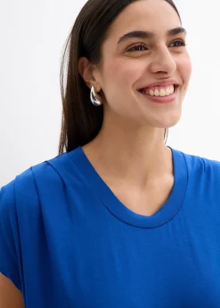 T-shirt fluide en viscose mélangée