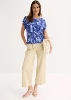 T-shirt fluide et oversize en viscose extensible