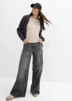 T-shirt fluide et oversize en viscose extensible