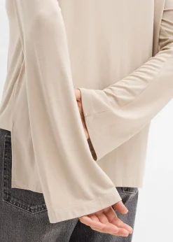 T-shirt fluide et oversize en viscose extensible